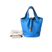 Hermes Picotin 18 Blue TC Bag
